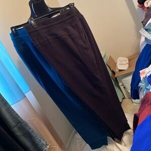 2 pr of fleece joggers